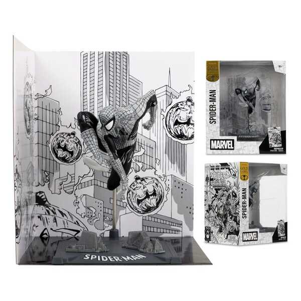 Marvel Collection statuette PVC 1/10 Spider-Man (Spider-Man #6)(Line Art)(Gold Label)  McFarlane Toys