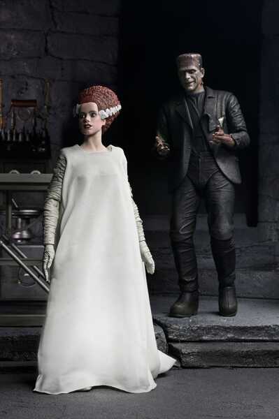 Universal Monsters 2 pack figurines Bride of Frankenstein 90th Anniversary The Monster & His Mate NECA