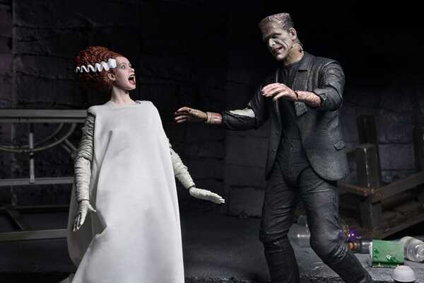 Universal Monsters 2 pack figurines Bride of Frankenstein 90th Anniversary The Monster & His Mate NECA