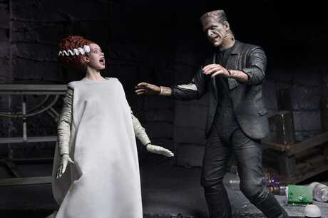 Universal Monsters 2 pack figurines Bride of Frankenstein 90th Anniversary The Monster & His Mate NECA