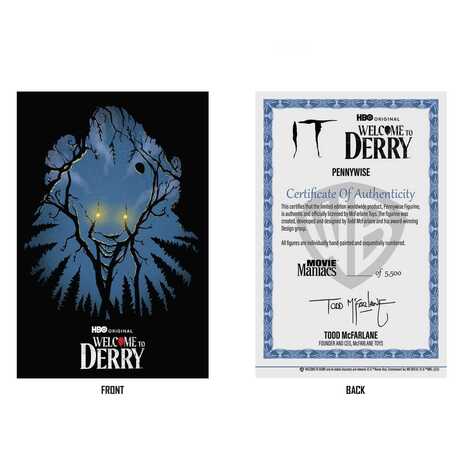 Welcome to Derry statuette PVC Movie Maniacs Pennywise Gold Label McFarlane Toys