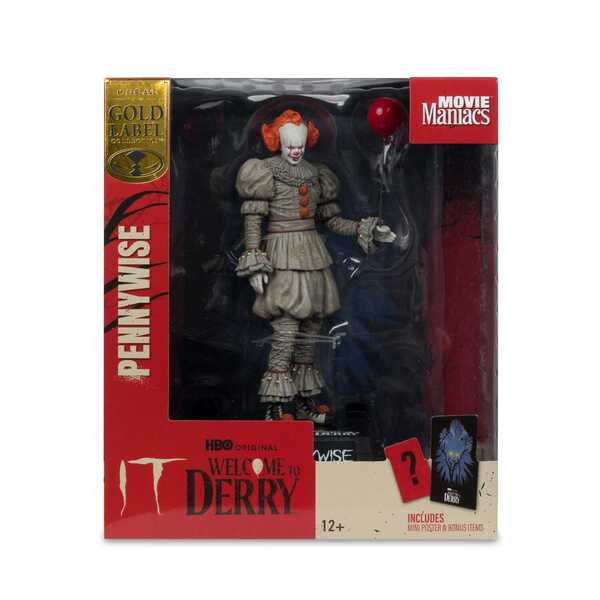 Welcome to Derry statuette PVC Movie Maniacs Pennywise Gold Label McFarlane Toys