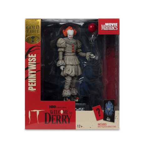 Welcome to Derry statuette PVC Movie Maniacs Pennywise Gold Label McFarlane Toys