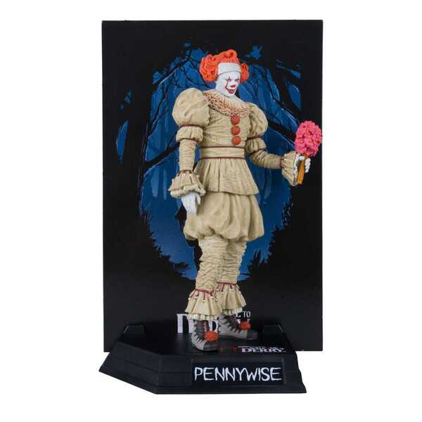 Welcome to Derry statuette PVC Movie Maniacs Pennywise (Flashback) Gold Label McFarlane Toys
