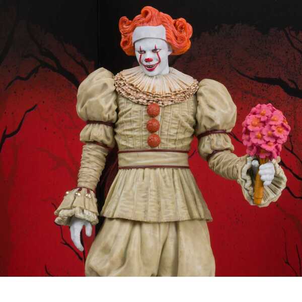 Welcome to Derry statuette PVC Movie Maniacs Pennywise (Flashback) Gold Label McFarlane Toys