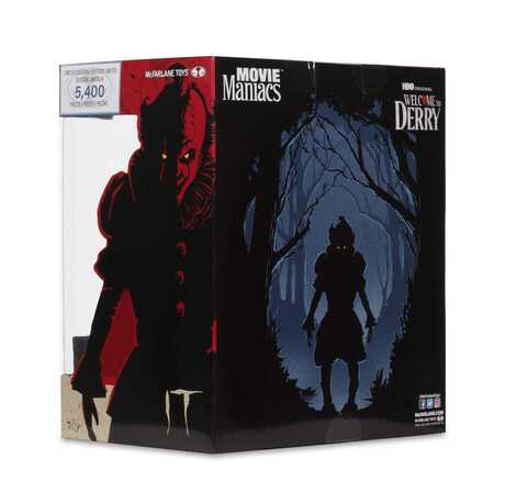 Welcome to Derry statuette PVC Movie Maniacs Pennywise (Flashback) Gold Label McFarlane Toys