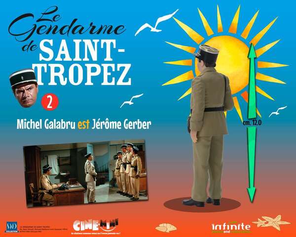 Le gendarme de Saint-Tropez #2 Michel Galabru est Jérôme Gerber cine-mini pvc Infinite Statue