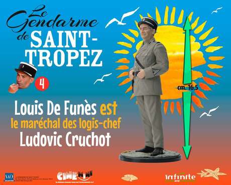 Le gendarme de Saint-Tropez #4 Louis de Funes est Ludovic Cruchot figure Infinite Statue