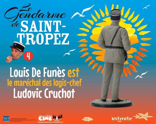 Le gendarme de Saint-Tropez #4 Louis de Funes est Ludovic Cruchot figure Infinite Statue