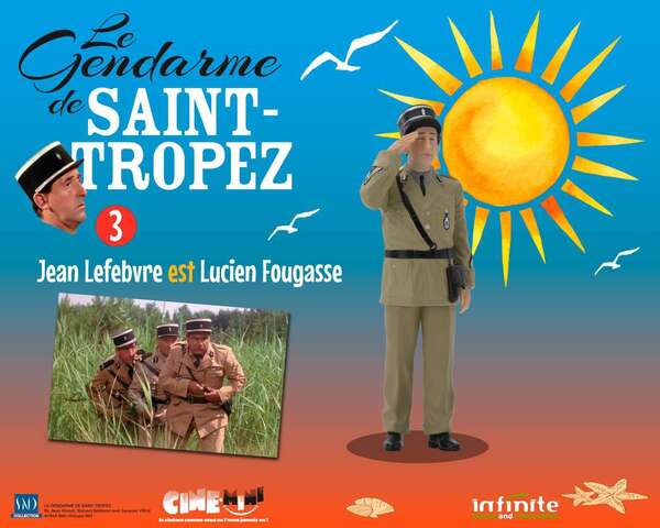 Set Le gendarme de Saint-Tropez 3 Figurines cine-mini pvc Infinite Statue