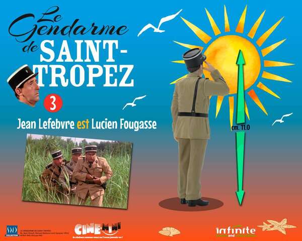 Set Le gendarme de Saint-Tropez 3 Figurines cine-mini pvc Infinite Statue