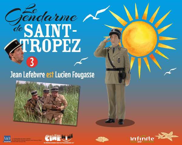 Set Le gendarme de Saint-Tropez 3 Figurines cine-mini pvc Infinite Statue