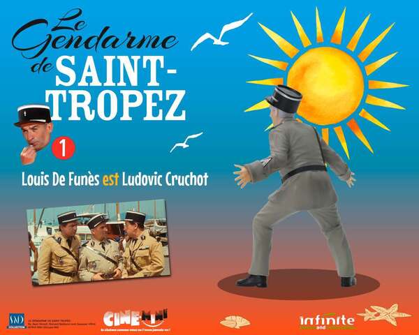 Set Le gendarme de Saint-Tropez 3 Figurines cine-mini pvc Infinite Statue