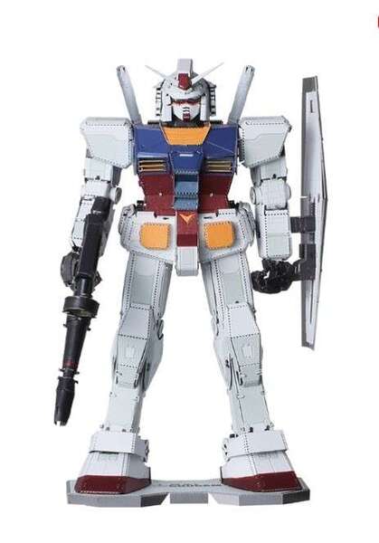 Mobile Suit Gundam Model Kit Metallic Nano Puzzle RX-78-2 PLEX