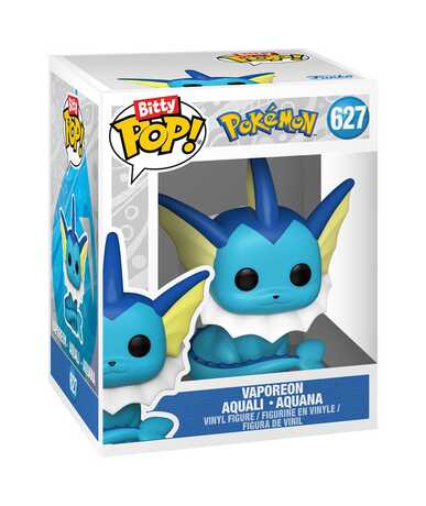 Pokémon pack 4 figurines Bitty POP! Vinyl Series 1 :  Pikachu, Aquali, Chenipan, Osselait Funko