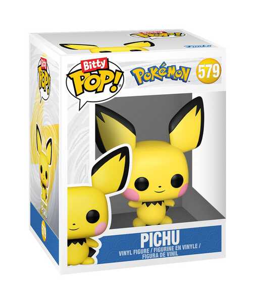 Pokémon pack 4 figurines Bitty POP! Vinyl Series 3 : Bulbizarre, Pyroli, Pichu, Dracaufeu Funko