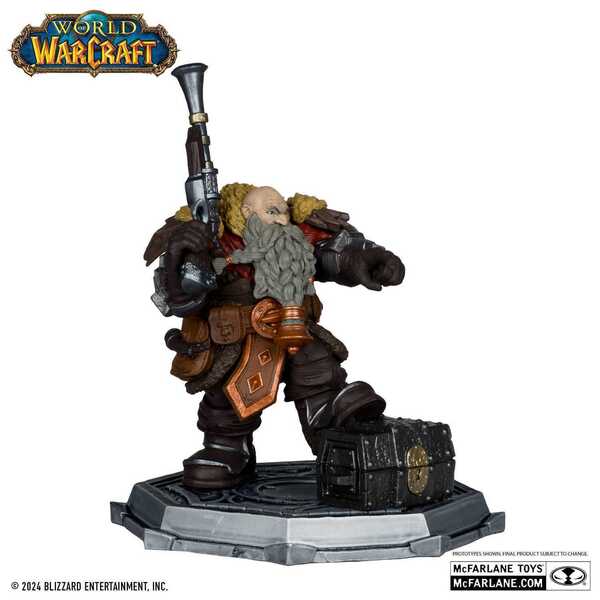 World of Warcraft Pack 2 statuettes PVC 1/12 Dwarf Hunter: Beast Master & Pandaren: Monk (Gold Label) McFarlane Toys