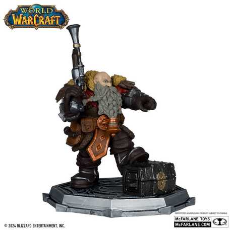 World of Warcraft Pack 2 statuettes PVC 1/12 Dwarf Hunter: Beast Master & Pandaren: Monk (Gold Label) McFarlane Toys