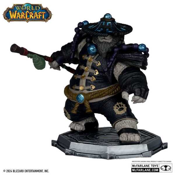 World of Warcraft Pack 2 statuettes PVC 1/12 Dwarf Hunter: Beast Master & Pandaren: Monk (Gold Label) McFarlane Toys