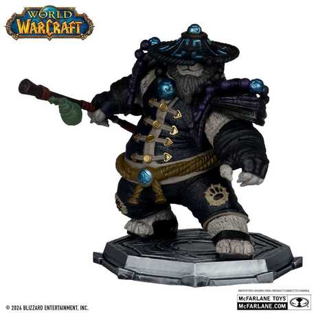 World of Warcraft Pack 2 statuettes PVC 1/12 Dwarf Hunter: Beast Master & Pandaren: Monk (Gold Label) McFarlane Toys
