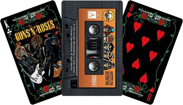 Guns N' Roses jeu de cartes à jouer Cassette Aquarius