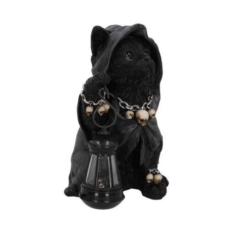 Reapers Feline Lantern Grim Reap Cat statue resine NEMESIS NOW