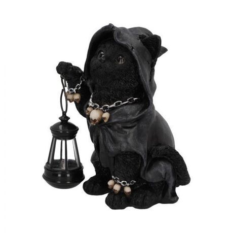 Reapers Feline Lantern Grim Reap Cat statue resine NEMESIS NOW