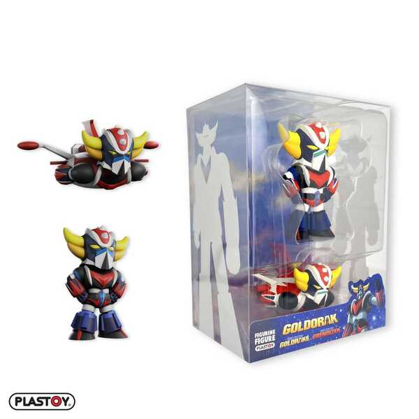 Goldorak pack 2 figurines soucoupe & Goldorak debout Plastoy