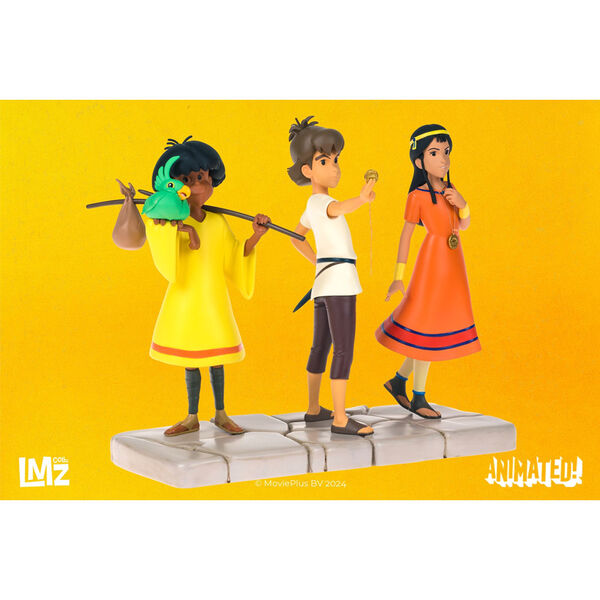 Les Mysterieuses Cites D'Or LMZ Animated Pack 3 Statues Esteban Tao Zia LMZ Collectibles