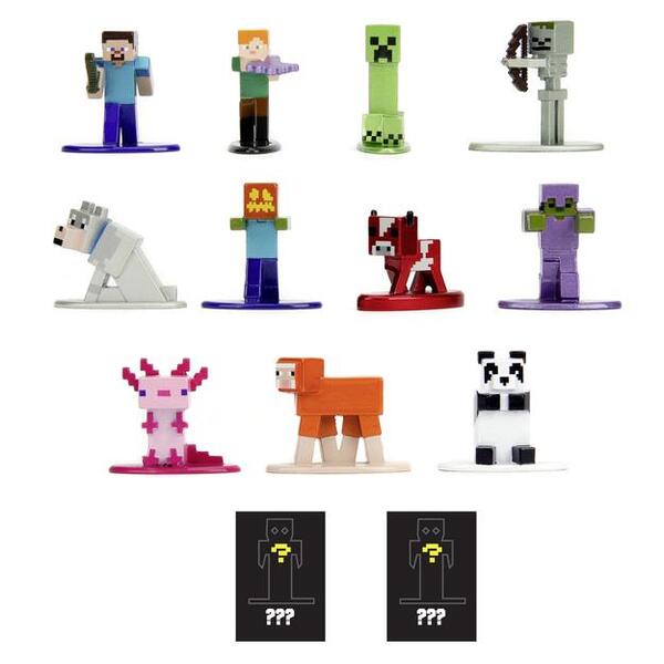 Minecraft assortiment figurines Diecast Nano Metalfigs 4 cm JADA