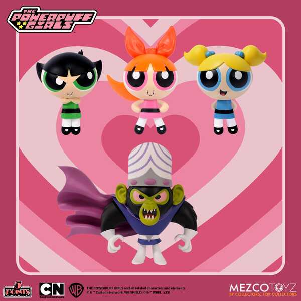 Power Puff Girls Les Super Nanas assortiment figurines 5 Points Mezco