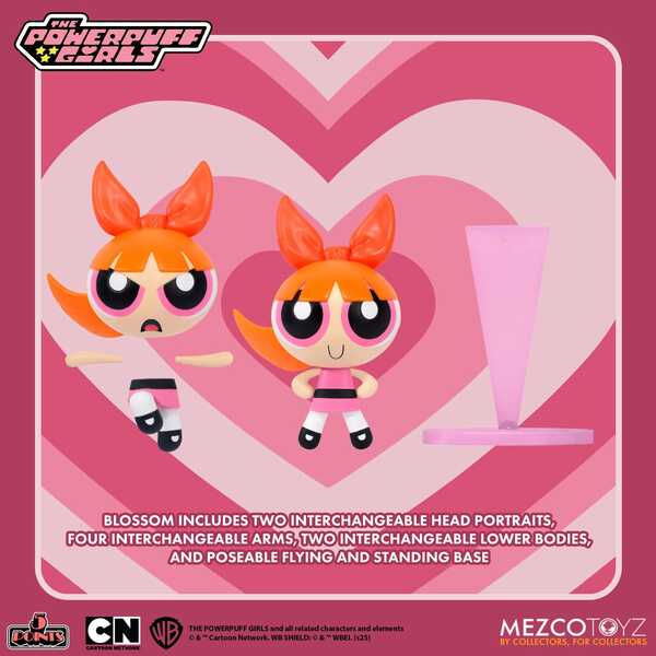 Power Puff Girls Les Super Nanas assortiment figurines 5 Points Mezco