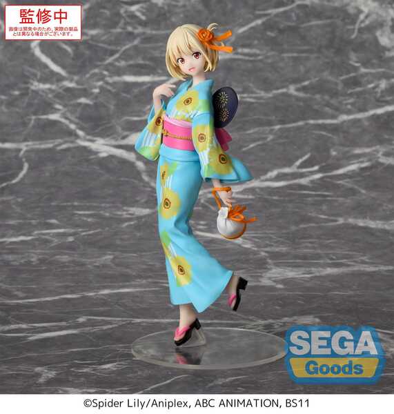 Lycoris Recoil statuette Luminasta PVC Chisato Nishikigi Festival in Yukata SEGA