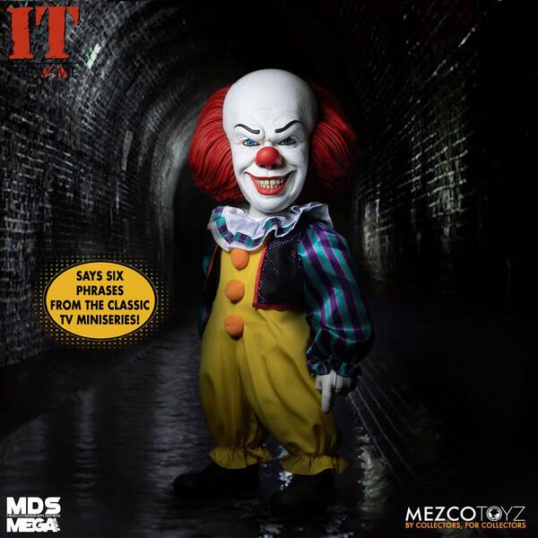 « Il » est revenu 1990 figurine MDS Deluxe Pennywise 38 cm MEZCO TOYS