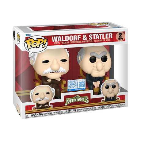 The Muppets POP! Television Vinyl pack 2 figurines Waldorf & Statler Funko
