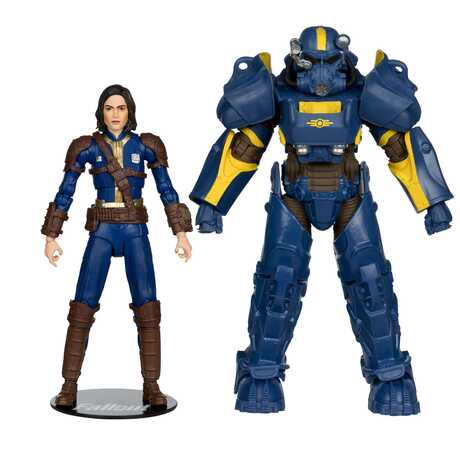 Fallout 4 pack 2 statuettes T-60 Vault Tec & Sole Survivor McFarlane Toys