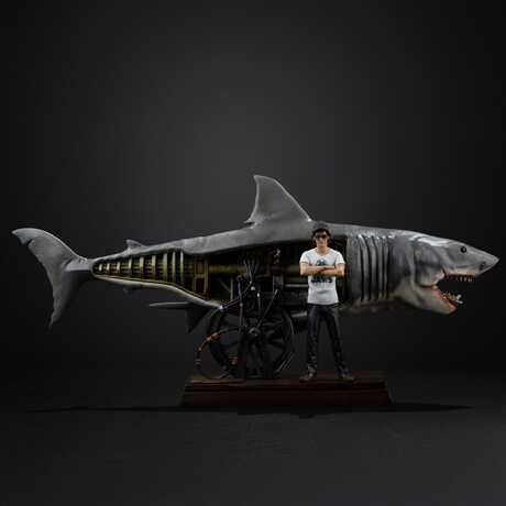 Jaws statuette Les dents de la mer 1/10 Deluxe Art Scale Steven Spielberg Jaws 50th anniversary Iron Studios