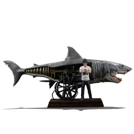Jaws statuette Les dents de la mer 1/10 Deluxe Art Scale Steven Spielberg Jaws 50th anniversary Iron Studios