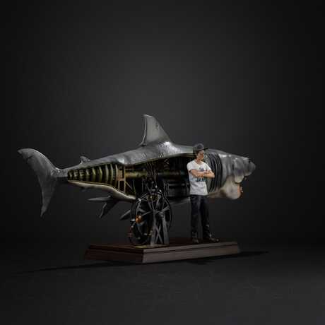 Jaws statuette Les dents de la mer 1/10 Deluxe Art Scale Steven Spielberg Jaws 50th anniversary Iron Studios