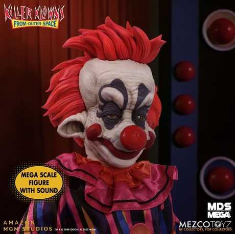Les Clowns tueurs venus d'ailleurs poupée MDS Mega Scale Rudy 38cm Mezco