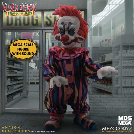 Les Clowns tueurs venus d'ailleurs poupée MDS Mega Scale Rudy 38cm Mezco