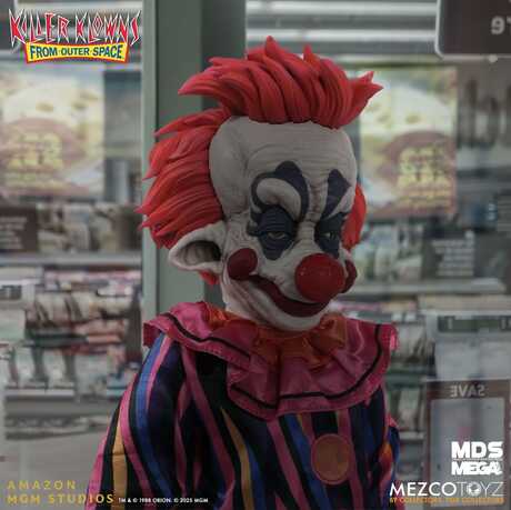 Les Clowns tueurs venus d'ailleurs poupée MDS Mega Scale Rudy 38cm Mezco