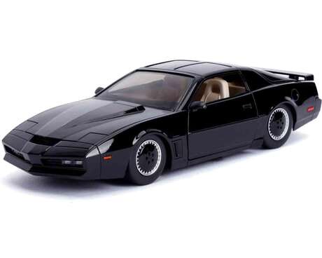 Knight Rider Véhicule 1/24 k.i.t.t. 1982 pontiac firebird trans am KITT die-cast model with lights JADA