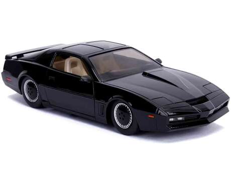 Knight Rider Véhicule 1/24 k.i.t.t. 1982 pontiac firebird trans am KITT die-cast model with lights JADA