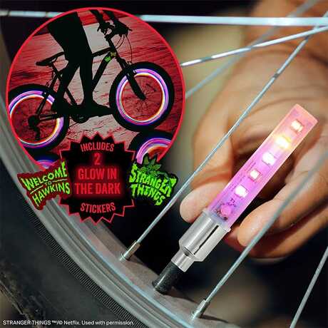 Stranger Things 5 Feu de vélo LED et autocollant PALADONE