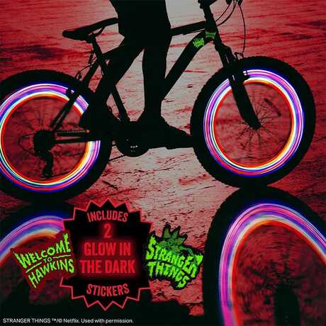 Stranger Things 5 Feu de vélo LED et autocollant PALADONE