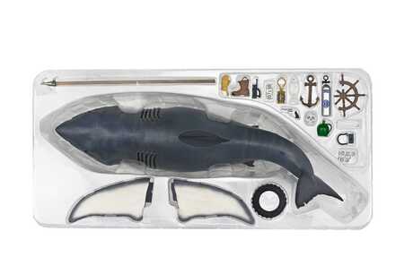 JAWS Les Dents de la mer figurine 12" Head to Tail The Game of Jaws 50th Anniversary NECA
