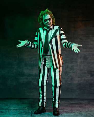 Beetlejuice Beetlejuice figurine 7 Scale Ultimate Striped Suit Beetlejuice NECA