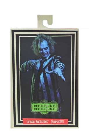 Beetlejuice Beetlejuice figurine 7 Scale Ultimate Striped Suit Beetlejuice NECA