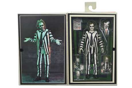 Beetlejuice Beetlejuice figurine 7 Scale Ultimate Striped Suit Beetlejuice NECA